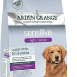 Arden Grange Sensitive Light/Senior Dry Dog Food, Fish, 12 kg