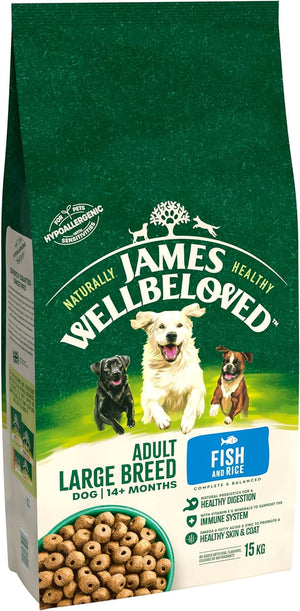 James Wellbeloved Adult Large Breed Complete Dry Dog Food Fish - 15kg