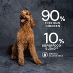 AATU 90/10 Premium Wet Adult Dog Food, Chicken, 6x400g Tins, Grain-Free