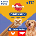 PEDIGREE DENTASTIX - Dental Dog Chews - Adult Large Dogs 25kg+ - 4 x 28 Sticks - Megapack of Dog Dental Sticks