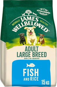 James Wellbeloved Adult Large Breed Complete Dry Dog Food Fish - 15kg