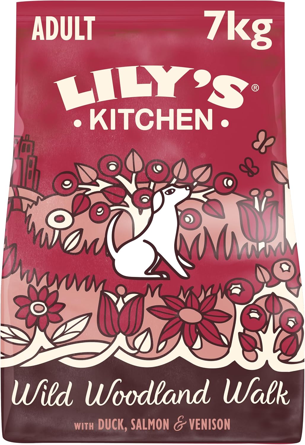 Lily's Kitchen Made with Natural Ingredients Adult Dry Dog Food Duck Salmon & Venison Grain-Free Recipe 7kg