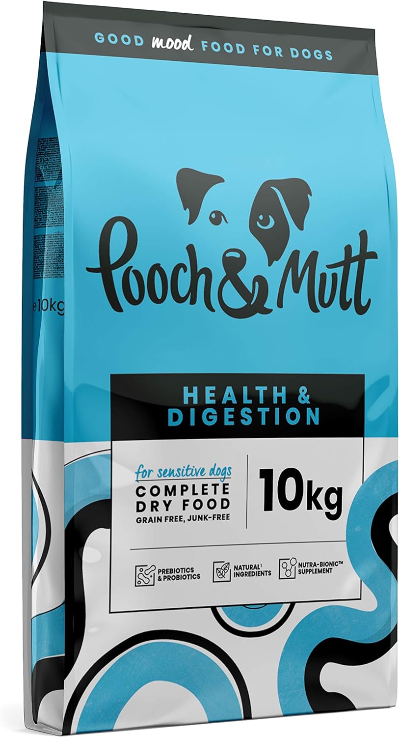 Pooch & Mutt - Complete Dry Dog Food - Health & Digestion - Salmon & Sweet Potato, 10kg