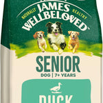 James Wellbeloved Complete Dry Senior Dog Food Duck and Rice, 15 kg