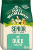 James Wellbeloved Complete Dry Senior Dog Food Duck and Rice, 15 kg