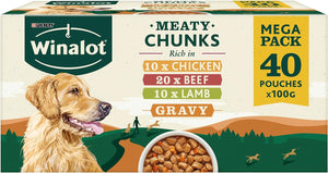 Winalot Dog Food Mixed in Gravy, 40 x 100g