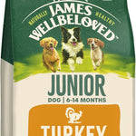 James Wellbeloved Turkey & Rice Junior Dry Dog Food - 15kg