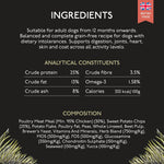 Skinner’s Field & Trial Grain Free Chicken & Sweet Potato – Complete Dry Adult Dog Food, For Dogs with Intolerance to Grains, 15kg