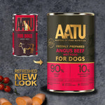 AATU 90/10 Premium Wet Adult Dog Food, Angus Beef, 6x400g Tins, Grain-Free