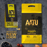 AATU 80/20 Dry Dog Food, Turkey, High Protein, Grain Free Recipe, No Artificial Ingredients, 5 kg