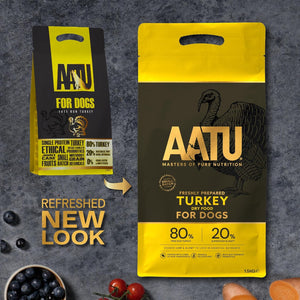 AATU 80/20 Complete Dry Dog Food, Turkey 10kg