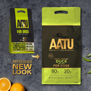 AATU 80/20 Grain Free Duck Dry Dog Food - 10kg