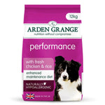Arden Grange Adult Performance Dry Dog Food with Fresh Chicken and Rice, 12 kg