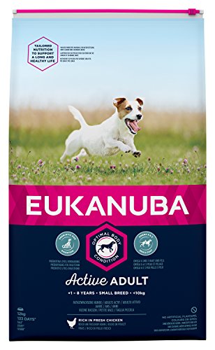 Eukanuba Adult Dog Food for Small Dogs Rich in Fresh Chicken, 12 kg