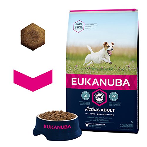 Eukanuba Adult Dog Food for Small Dogs Rich in Fresh Chicken, 12 kg