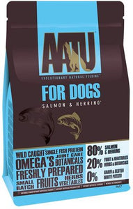 AATU 80/20 Dry Dog Food, Salmon, High Protein, Grain Free Recipe, No Artificial Ingredients, 5 kg