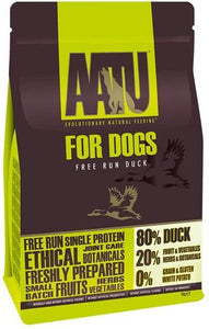 AATU 80/20 Dry Dog Food, Duck, High Protein, Grain Free Recipe, No Artificial Ingredients, 5 kg