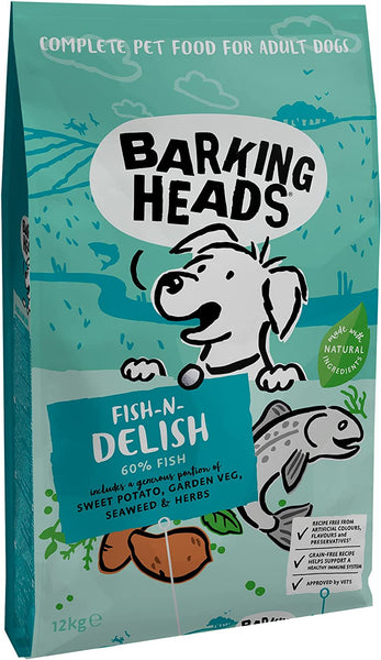 Barking Heads Dry Dog Food Fish n Delish 12kg Uwu4Dogs