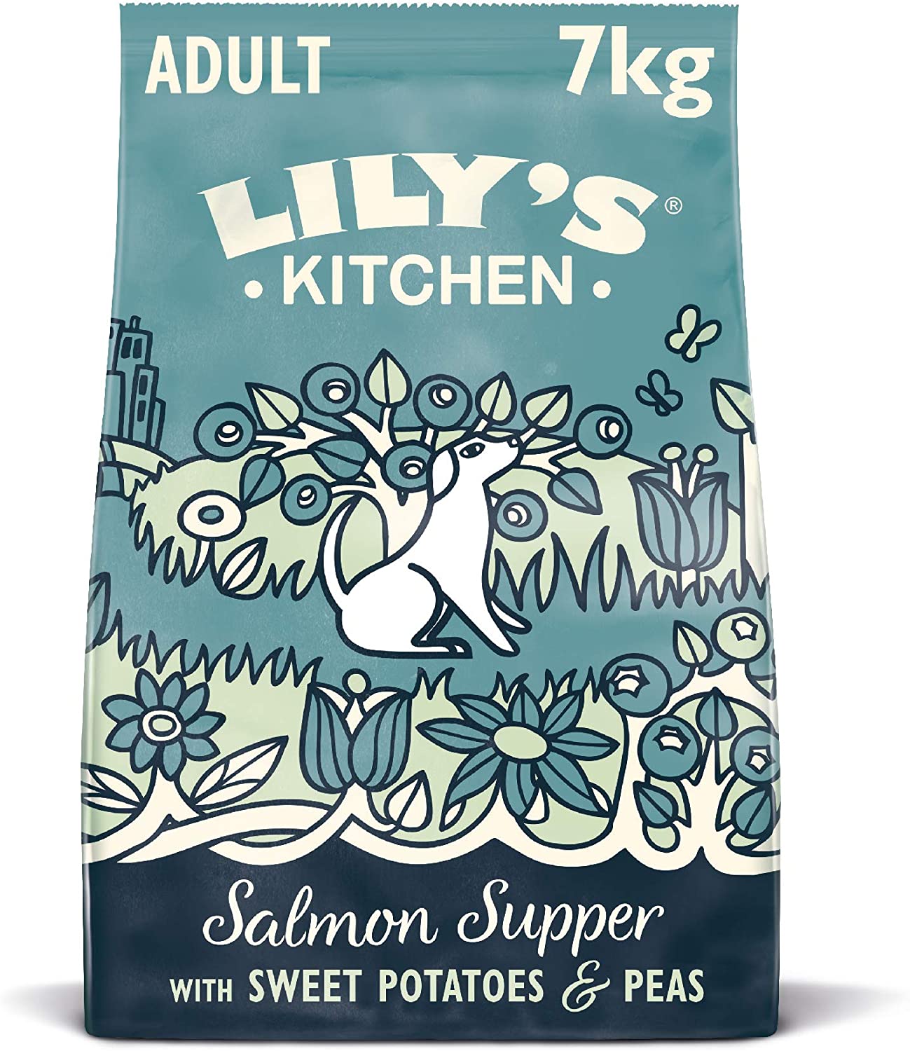 Lily's Kitchen Salmon Supper Natural Grain Free Complete Adult Dry Dog Food (7kg)