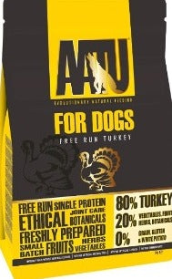 AATU 80/20 Dry Dog Food, Turkey, High Protein, Grain Free Recipe, No Artificial Ingredients, 5 kg